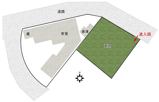 【区画図】 | 奈良県御所市大字栗阪329-2 | 隣接する更地付き！更地部分、複数台駐車可です！