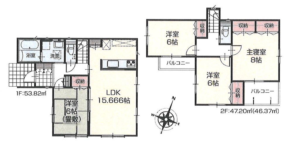 秦野市東田原　新築戸建　全10区画2号棟