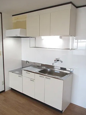 第1HIROハイツ【10.000円キャッシュバック対象】のキッチン|キッチンでお料理をお楽しみください