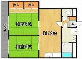 第1HIROハイツ【10.000円キャッシュバック対象】の間取り