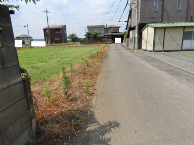 【前面道路含む現地写真】 | 坂戸市善能寺売地