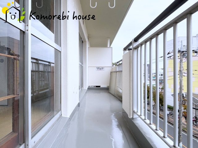 パークタウン若宮　1号棟のバルコニー|２部屋続くバルコニーです