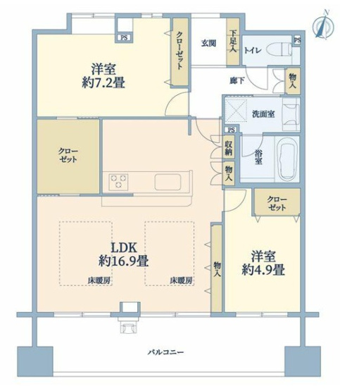 【間取り】 | クリオ湘南台弐番館