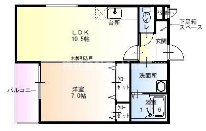 【間取り】 | ﾌｼﾞﾊﾟﾚｽ ﾊﾟﾙﾄﾈｰﾙさとのⅢ番館