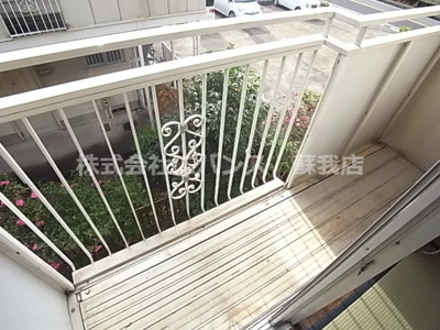 【バルコニー】 | タウニー浜野Ａ | 広々としたバルコニーです