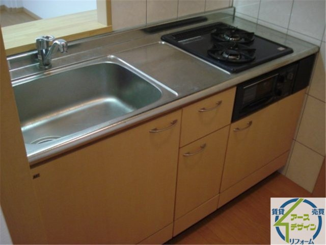 アニヴェルセルⅠのキッチン|パース写真