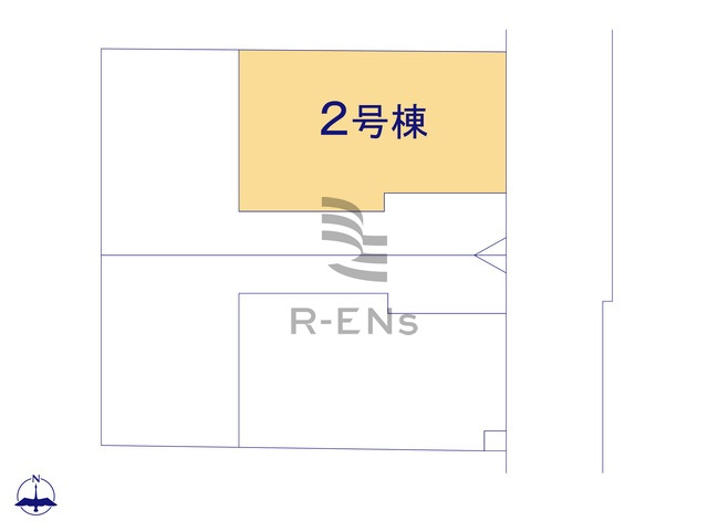 【区画図】 | 練馬区早宮４丁目　新築戸建て　２号棟 | スーパーやコンビニ等の商業施設も充実の暮らしやすいエリア