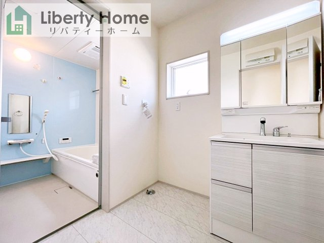 第1笠間市笠間　新築戸建　5号棟の脱衣所