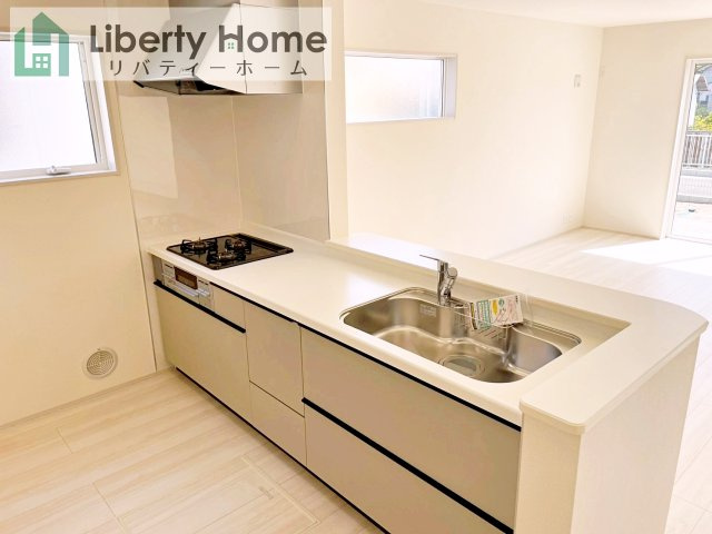 第1笠間市笠間　新築戸建　5号棟のキッチン