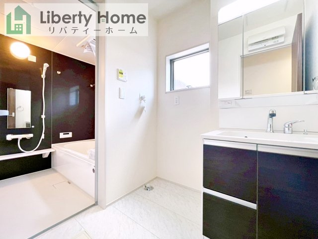 第1笠間市笠間　新築戸建　6号棟の脱衣所