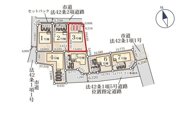 第1笠間市笠間　新築戸建て　3号棟の区画図|大きなお買い物だからこそ、メリット・デメリットを伝えさせて頂きます。
R-homeにお任せください♪