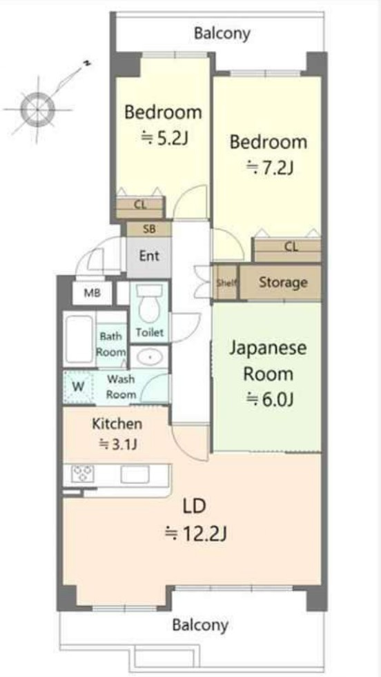 ガーデンコート和泉中央の間取り|3LDK