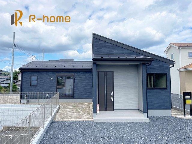 第1笠間市笠間　新築戸建て　4号棟の外観|建物完成いたしました！ご予約で『平日』や『夕方』などでもご見学可能です！