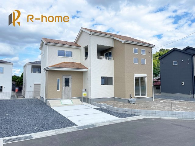 第1笠間市笠間　新築戸建て　5号棟の外観|ご予約を頂ければ、『平日』はもちろん『早朝』や『夜間』もご見学可能です♪お気軽にお申し付けください♪