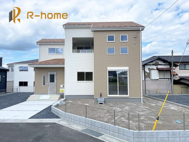 第1笠間市笠間　新築戸建て　5号棟の外観|建物完成いたしました！ご予約で『平日』や『夕方』などでもご見学可能です！