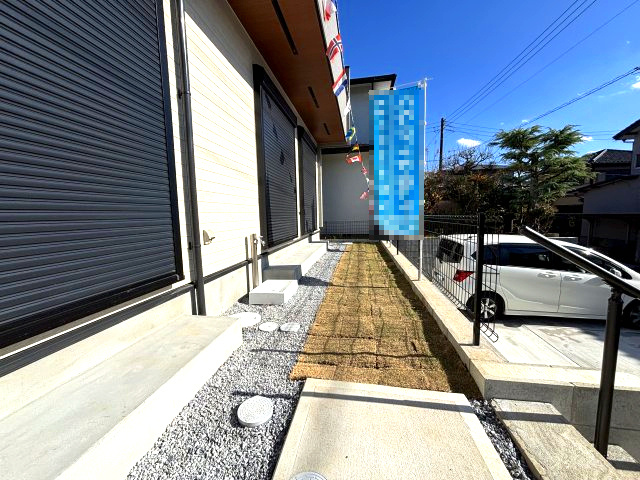 新築戸建て　我孫子市高野山の庭