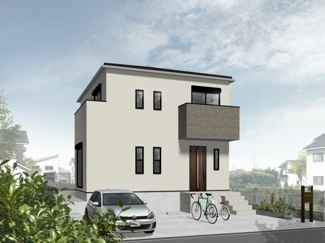 【外観パース】 | 大阪府高槻市塚原二丁目　新築戸建 | 外観イメージパースです