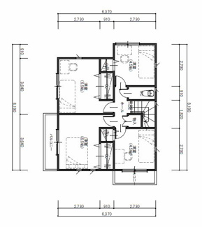 【間取り】 | 大阪府高槻市塚原二丁目　新築戸建 | ２階