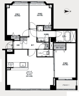 【間取り】 | プリンスハイツ・ラ・メゾン国立　仲介手数料半額！