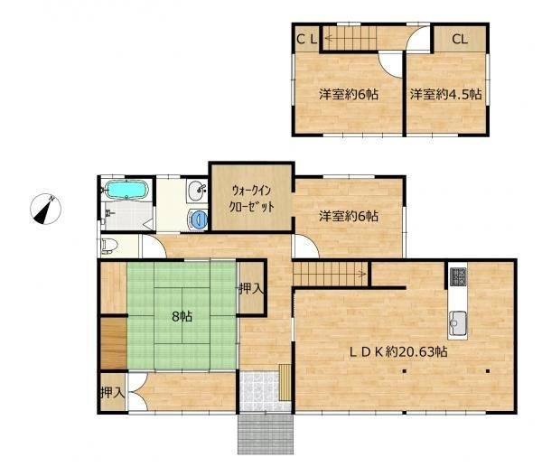 【間取り】 | 小郡市津古　戸建て | 5月にフルリフォーム済なので気持ちよく新生活を始められます