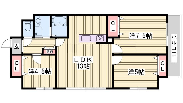 ロワイヤル元町の間取り