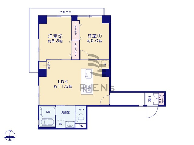 【間取り】 | 成増シティハウス | 新規内装デザインリフォームで、室内や水回りも一新でキレイに