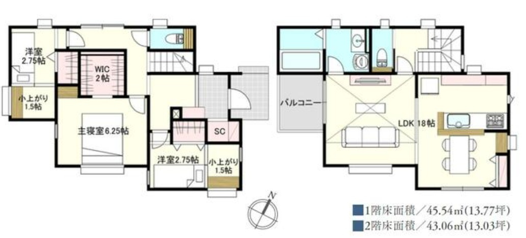 船橋市薬円台３丁目の間取り
