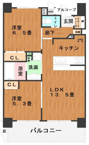【間取り】 | ワコーレ神戸みなと元町
