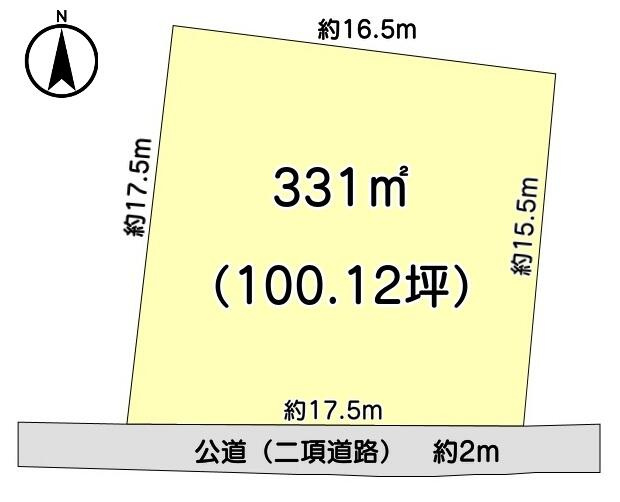 水戸市千波町100坪土地の土地図|地形図等