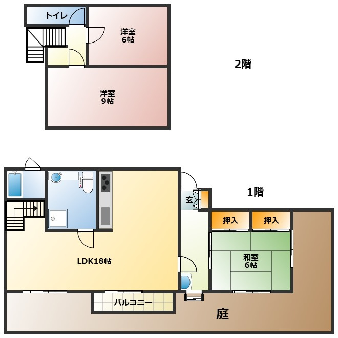 風見鶏戸建ての間取り