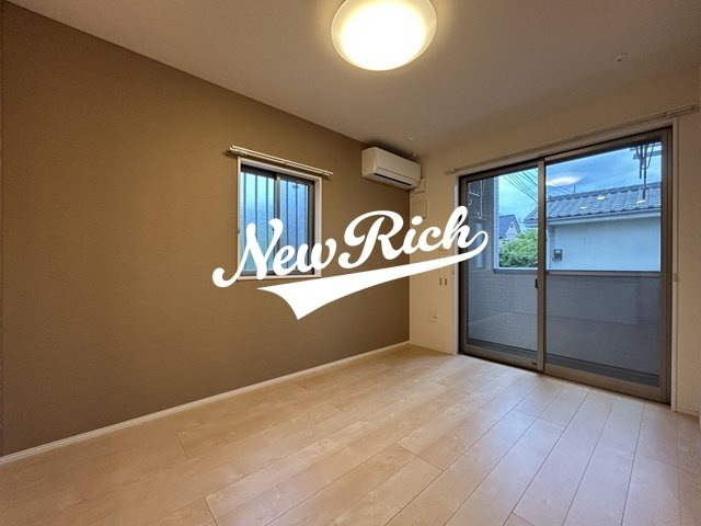 高崎市台新田町のアパートのバルコニー