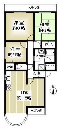 SUN　FORE甲子園の間取り