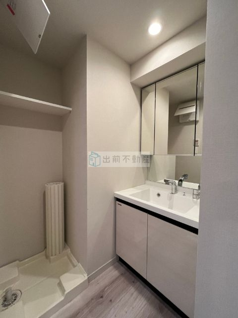 新宿区市谷柳町の賃貸マンションの洗面所