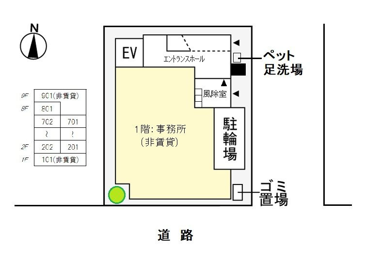 Felicia（フェリシア）の区画図