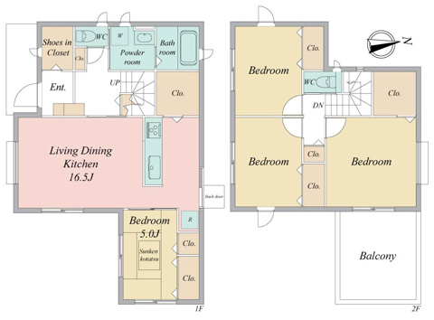 ～　並列２台　開放的なバルコニー　～　鴨居２丁目　新築戸建　全１棟の画像