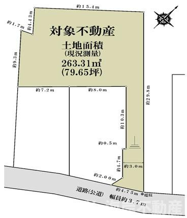 藤沢市辻堂6丁目　売地の土地図|土地図です。