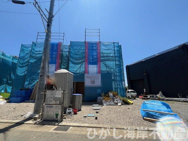 茅ヶ崎市行谷　新築戸建　全3棟の外観|6月22日撮影　建築中　現地外観