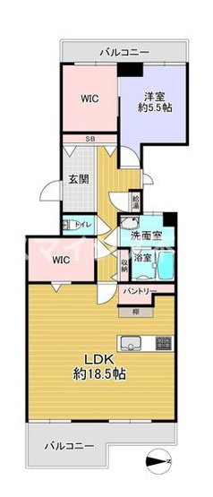 【間取り】 | ラウンドシティフドウ香里南Ｂ棟