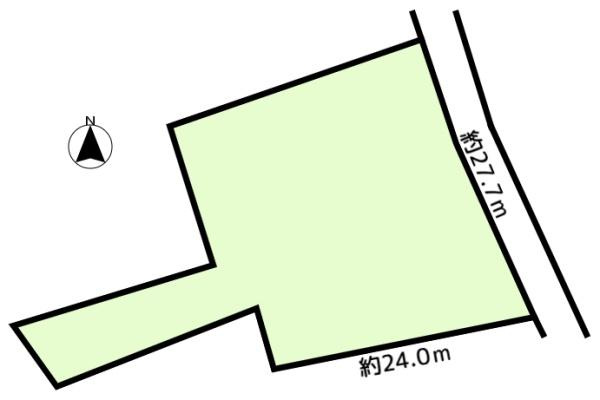【土地図】 | 現地地形（公図より作成）