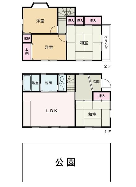岩出市吉田　中古戸建の間取り
