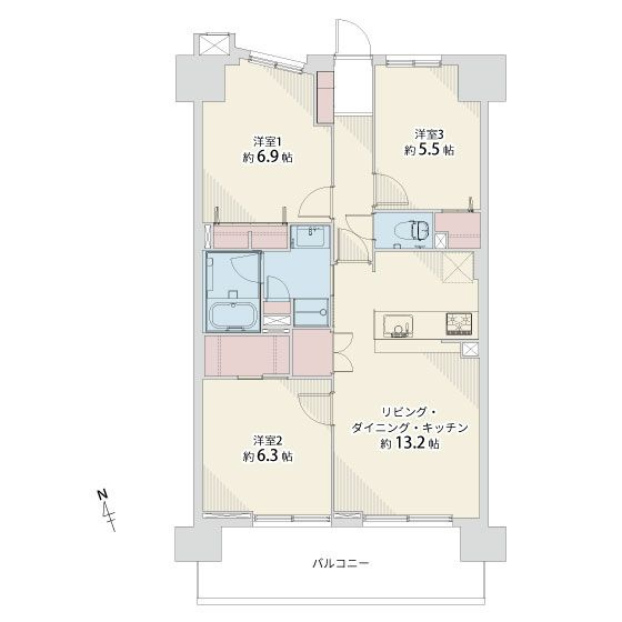 【間取り】 | 三愛シティライフ波多江駅☆仲介手数料無料☆