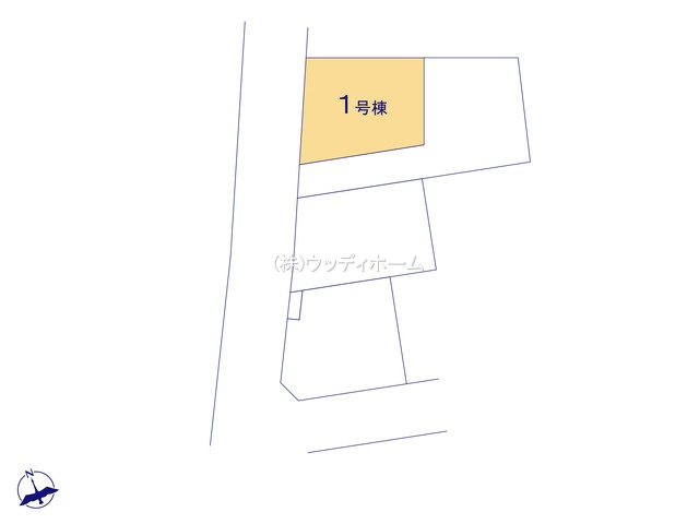 春日部市大場第9　新築一戸建て　1号棟の区画図