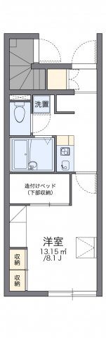 【間取り】 | レオパレスサウスランド | 代表的な間取のため実際の間取とは異なる場合があります