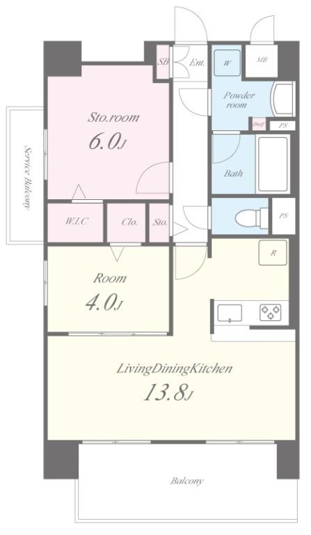 グリーナリー江坂公園の間取り