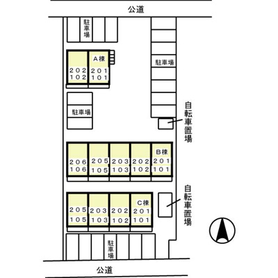 【区画図】 | メゾン・ド・ラヴィ菰口Ⅰ