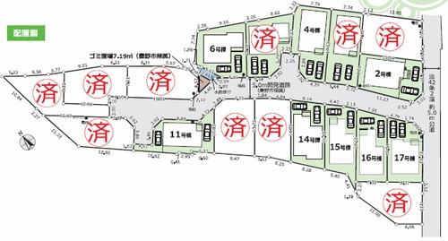 【区画図】 | 秦野市曽屋3期　新築一戸建て　全18棟 | 秦野市曽屋3期　新築一戸建て　全18棟