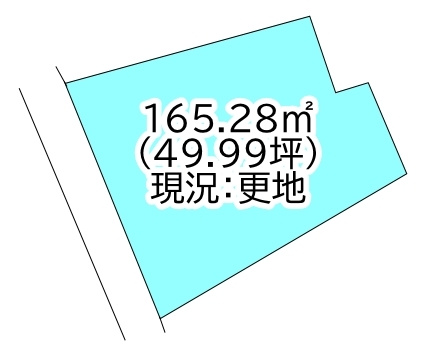 川之江町　売土地 49.99坪の区画図