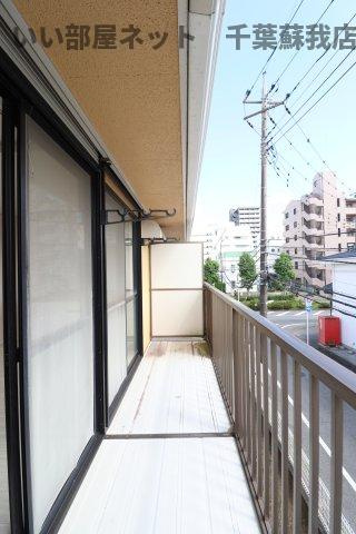 ファーストターフ鎌取　Ａのバルコニー|落ち着いた時間を過ごせるバルコニーです