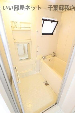 ファーストターフ鎌取　Ａの浴室|きれいなお風呂です