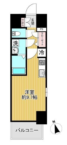 エスリード難波ステーションプラザの間取り
